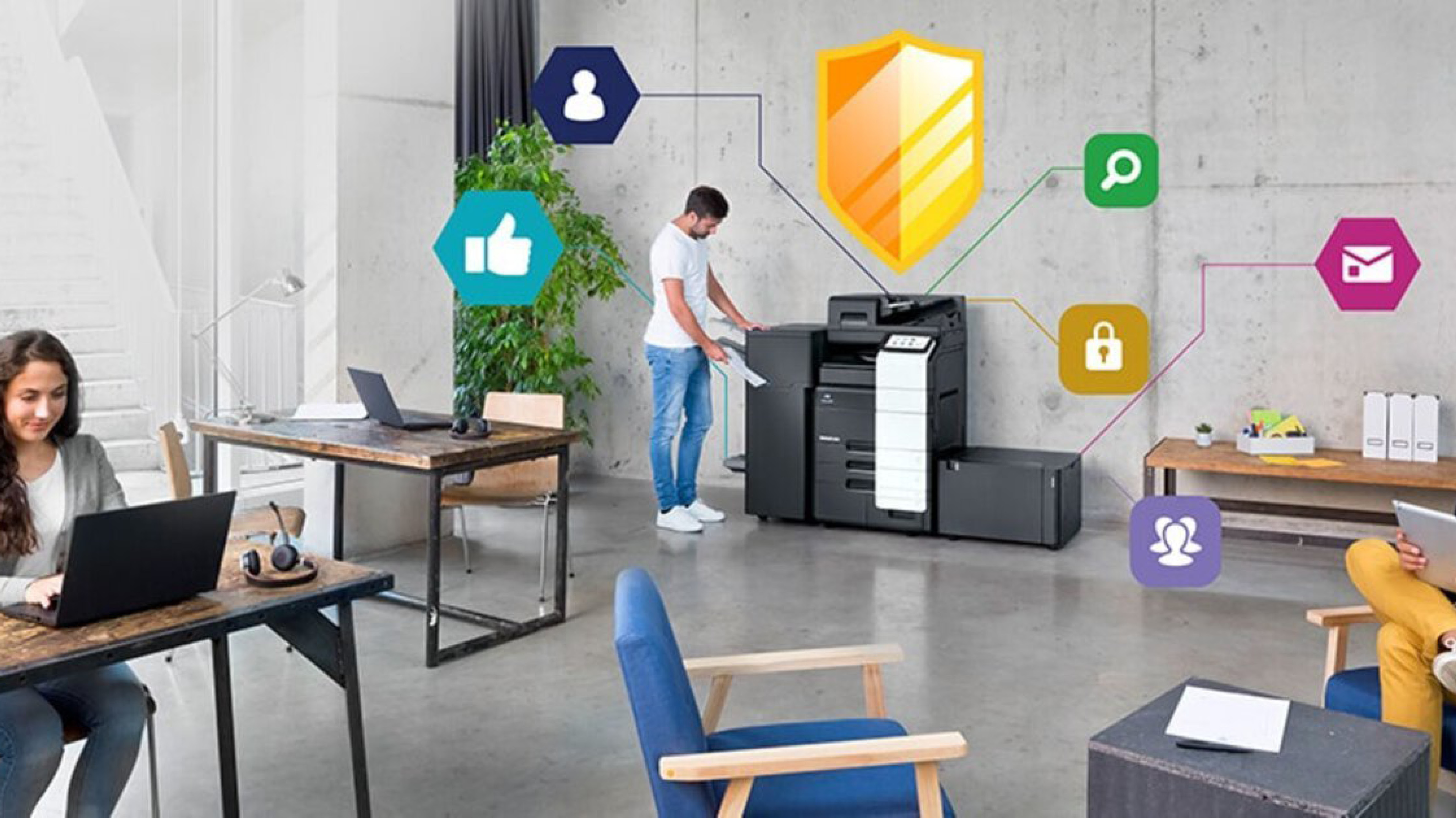 Las impresoras multifunción de Konica Minolta superan los estándares de seguridad